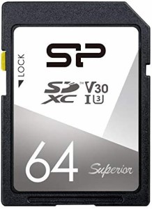 シリコンパワー SDカード 64GB UHS-I U3 V30 4K 対応 Class10 最大転送速度 100MB/s 5年保証 SP064GBSDXCV3V10