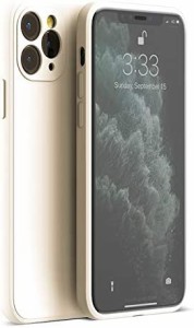 PANDA BABY iPhone 11 Pro Max/11 Pro/11シリコンケース レンズの全面保護 次世代iPhoneの手触り (11 Pro Max, ベージュ)