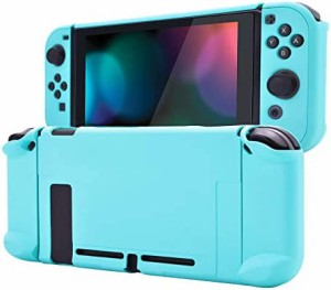 eXtremeRate PlayVital Switchコンソールに対応するバックカバー、分割デザインでNS Joyconハンドヘルド用保護ケース（ハード）、Switch