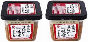 [山内本店] 味噌 無添加 ぼろしの味噌 米麦あわせ 500g×2