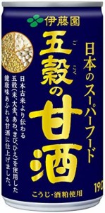 伊藤園 日本のスーパーフード 五穀の甘酒 (缶) 190g ×30本