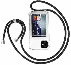 iPhone 12 5.4 (2020) 専用カバー iPhone 12 透明 透明 ケース iPhone 12 縄掛け TPU カバー ストラップ付き 薄型軽量 iPhone 12 IC カー