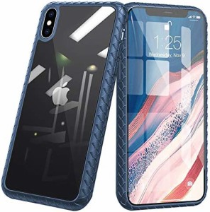 iPhoneX ケース/iPhone XS ケース【2020年新型】クリア 透明 耐衝撃 背面PC素材+エコTPUバンパー 擦り傷防止 レンズ保護 Qi充電対応 薄型