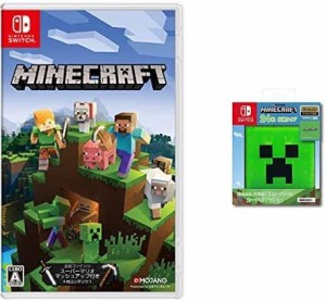 Minecraft (マインクラフト) - Switch + 【任天堂ライセンス商品】Nintendo Switch専用カードケース カードポケット24 マインクラフト ク