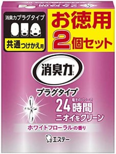 消臭力 プラグタイプ 部屋用 つけかえ やわらかなホワイトフローラルの香り 20ml×2個セット 部屋 玄関 リビング 消臭剤 消臭 芳香剤