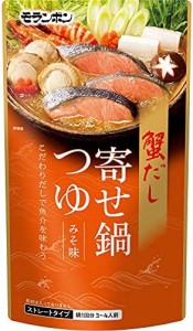 モランボン 蟹だし寄せ鍋つゆ 白みそ味 750g ×10袋