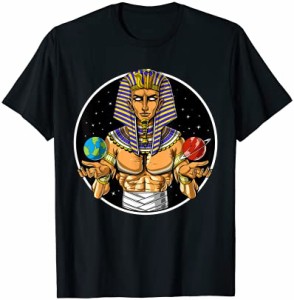 エジプトのファラオツタンカーメン王ツタンカーメン古代ファンタジーエジプト神話 Tシャツ