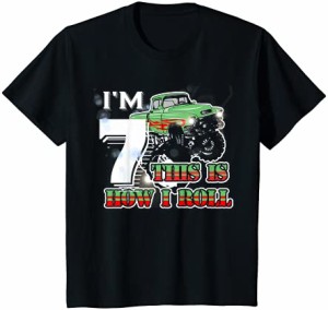 キッズ 私は7歳ですこれは私がモンスタートラックを転がす方法です Tシャツ