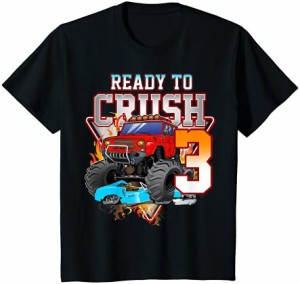 キッズ 男の子3歳の誕生日モンスタートラックの誕生日シャツ2歳 Tシャツ