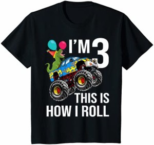 キッズ 男の子3歳の誕生日モンスタートラックの誕生日2歳の車 Tシャツ