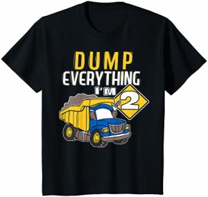 キッズ ダンプトラック建設2歳の誕生日2歳のパーツギフト Tシャツ