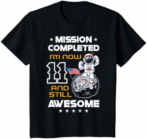 キッズ 宇宙11歳11歳の誕生日宇宙船惑星 Tシャツ