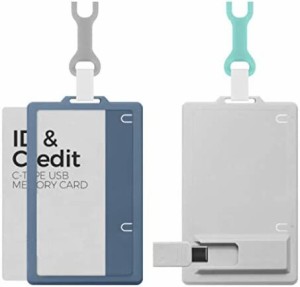 【ZELF】 IDカードホルダー USBメモリ付き クレジットカード 社員証 名刺 定期入れ