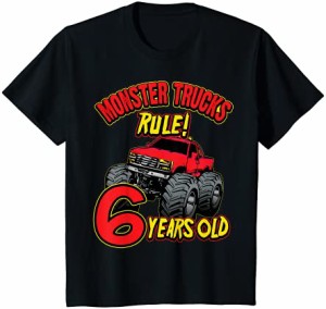 キッズ 男の子6歳の誕生日モンスタートラックの誕生日シャツ6歳 Tシャツ