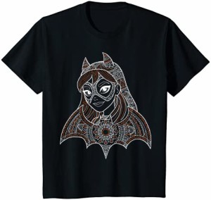 キッズ DC KIDS SHG Batgirl Pattern Bandana Profile Black Tシャツ