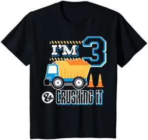 キッズ 建設用トラックショベル3歳の誕生日3歳3T Tシャツ