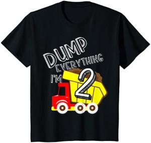 キッズ ダンプトラック建設2歳の誕生日2歳のパーツギフト Tシャツ