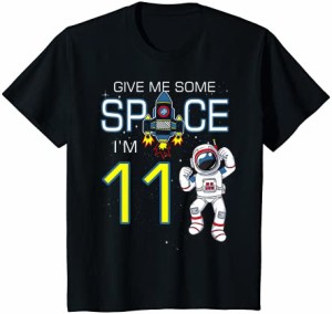 キッズ 宇宙11歳11歳の誕生日宇宙船惑星 Tシャツ