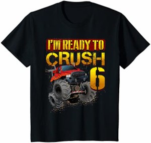 キッズ 私は6歳の6歳の誕生日プレゼントであることをつぶすつもりです Tシャツ