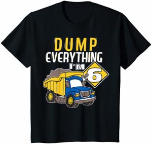 キッズ ダンプトラック建設6歳の誕生日6歳のパーツギフト Tシャツ