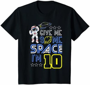 キッズ 宇宙10歳10歳の誕生日宇宙船惑星 Tシャツ