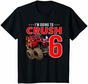 キッズ 私は6歳の6歳の誕生日プレゼントであることをつぶすつもりです Tシャツ