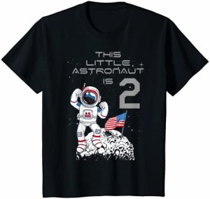 キッズ 2歳の誕生日の宇宙飛行士宇宙空間2歳の誕生日プレゼント Tシャツ