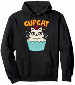 Kids Cartoon Kawaii Manga Anime Cat Cupcake Kitty Cupcat パーカー