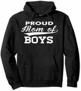 FAMILY 365 Proud Mom of Boys Funny Cute パーカー