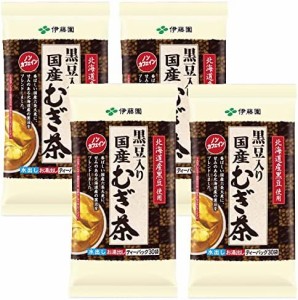 伊藤園 黒豆むぎ茶ティーバッグ 8.0g×30袋 ×4個 デカフェ・ノンカフェイン