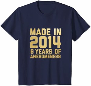 キッズ 6歳 誕生日シャツ 女の子 男の子 年齢 6歳 プレゼント 2014年 キッズ Tシャツ