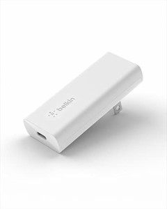 Belkin 充電器 USB-C 20W PD 急速充電 GaN 窒化ガリウム 折りたたみ式プラグ iPhone 12 / 11 / SE / iPad Pro / M1 iPad Pro / Androidス