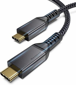 Thunderbolt 3 ケーブル 2m 40Gbps 5K@60Hz USB Type C サンダーボルト 3ケーブル オス 100W急速充電 USB4.0 PD対応 2つ 4K 映像出力 ナ