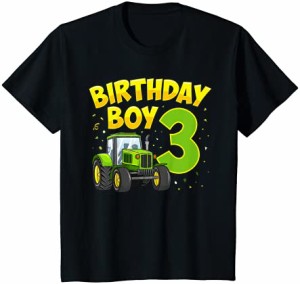 キッズ 3歳の男の子3歳の農場トラックトラクターパーティー Tシャツ