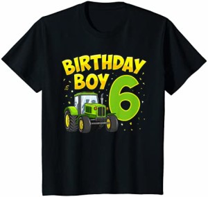 キッズ 6歳の男の子6歳ファームトラックトラクターパーティー Tシャツ