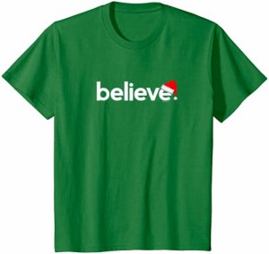 キッズ Christmas Shirts for Kids Boys Girls | Believe Gifts Green Tシャツ