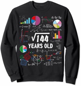 144の平方根12歳の誕生日12歳の贈り物数学オタク トレーナー