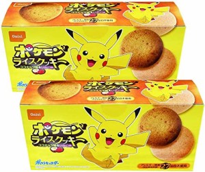 尾西食品 ポケモンライスクッキー 20枚入(ココナッツ味・いちご味 各10枚) 2個セット 100% 国産米粉使用 アレルギー物質(特定原材料等)27