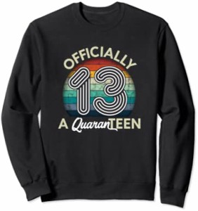 13th Birthday Gift Officially a QuaranTEEN Retro Look トレーナー