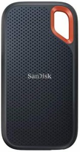 SanDisk SSD 外付け 500GB USB3.2Gen2 読出最大1050MB/秒 防滴防塵 SDSSDE61-500G-GH25 エクストリーム ポータブルSSD V2 Win Mac PS4 PS