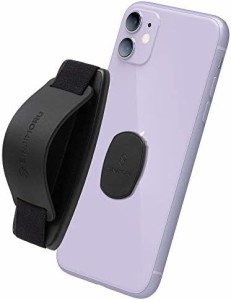 Sinjimoru 無線充電対応スマホストラップ、 いつどこでも動画視聴できるシリコンスマホスタンド付きのスマホ落下防止ハンドグリップ、取