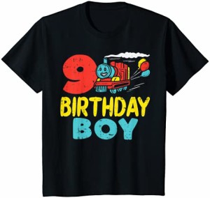 キッズ 9 Birthday Boy Train Cute Chugga Choo 9th Birthday Kids Gift Tシャツ