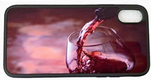 株式会社GLOW iPhone Xオリジナルケース ワイン 強化ガラス&タッチペン付き 369-03-02
