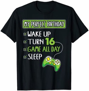 16歳のゲーマーの16歳の誕生日の男の子のための完全なギフト Tシャツ