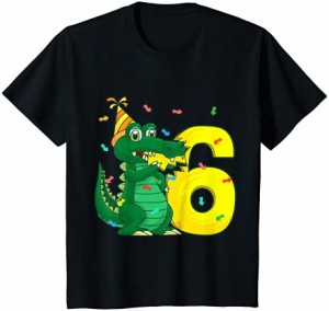 キッズ クロコダイル6歳誕生日 男の子 女の子 ギフト Tシャツ