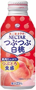 伊藤園 不二家 ネクター つぶつぶ白桃 (ボトル缶) 380g ×24本