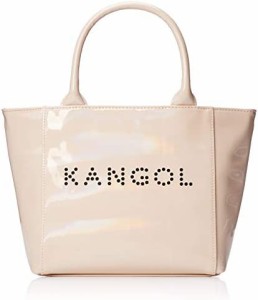 [カンゴール] トートバッグ パンチングロゴ メタリックエナメル素材 ピンク