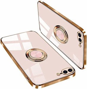 iPhone 7 plus ケース iPhone 8 plus ケース スマホケース リング付き tpu 薄型 軽量 滑り止め 防塵 レンズ 保護 （iPhone7plus ケース i