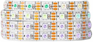 BTF-LIGHTING WS2812B LEDテープライト 5050 SMD RGBIC 合金ワイヤー 1m 60LEDs 個別にアドレス指定可能 切断可能 プログラマブル可能 DC