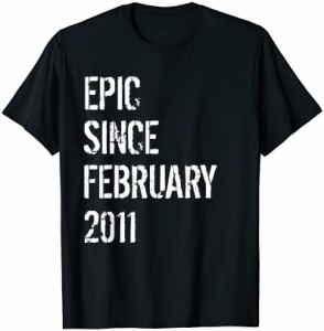 11歳の誕生日 男の子 女の子 2011年2月生まれ Tシャツ